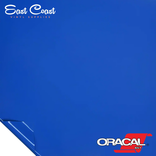 Azure Blue (052) Oracal 651 Vinyl - GLOSSY