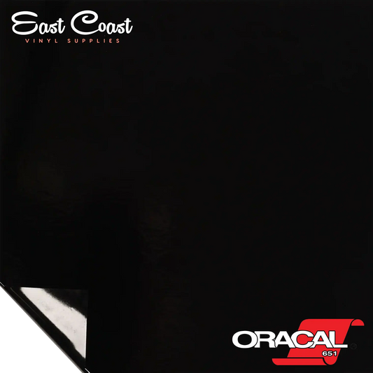 Black (070) Oracal 651 Vinyl - GLOSSY