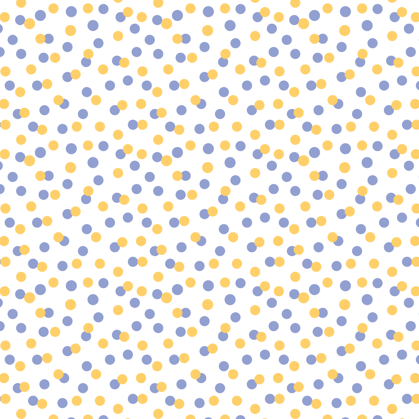 I Love Bees - Blue and Yellow Dots 004
