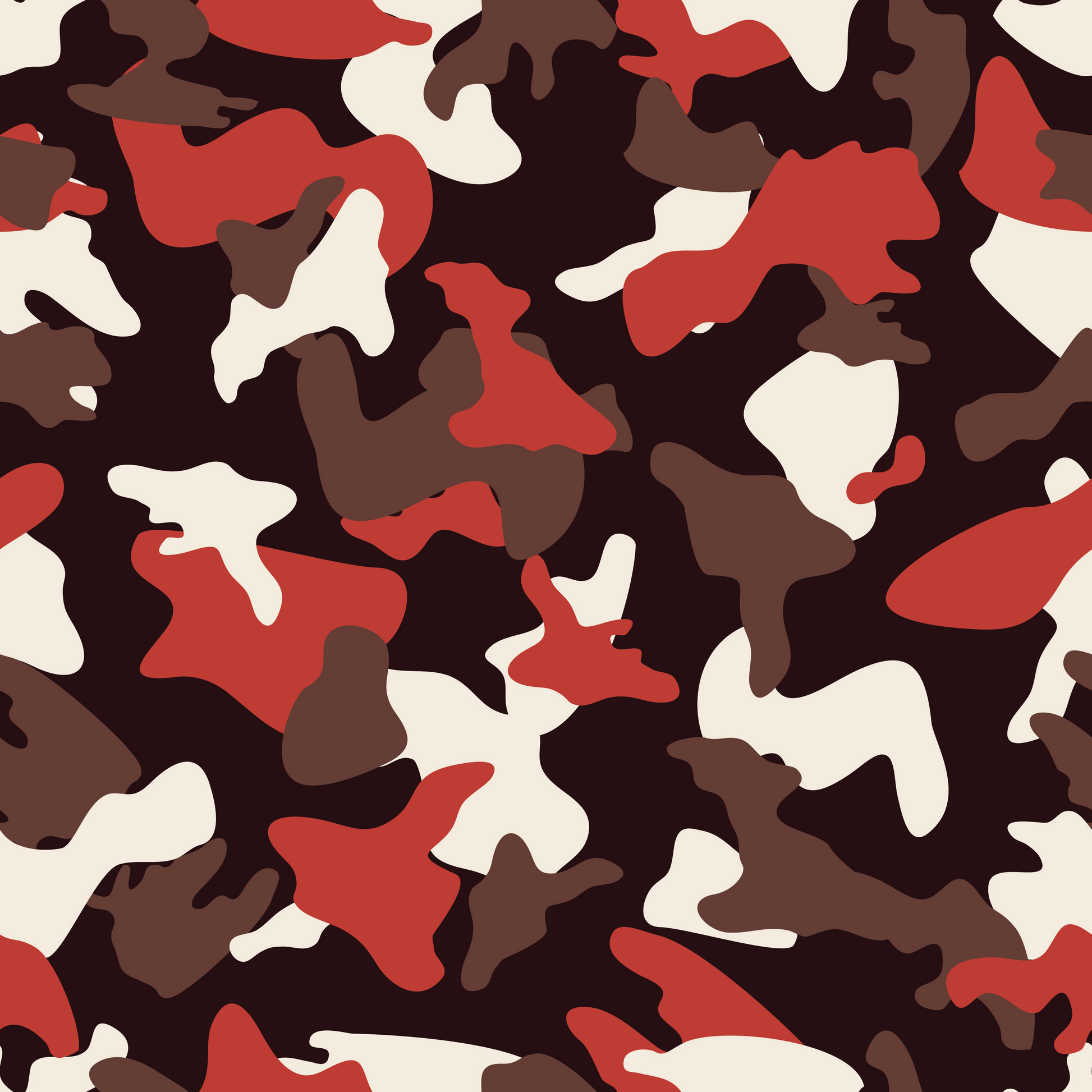 Brown red camo