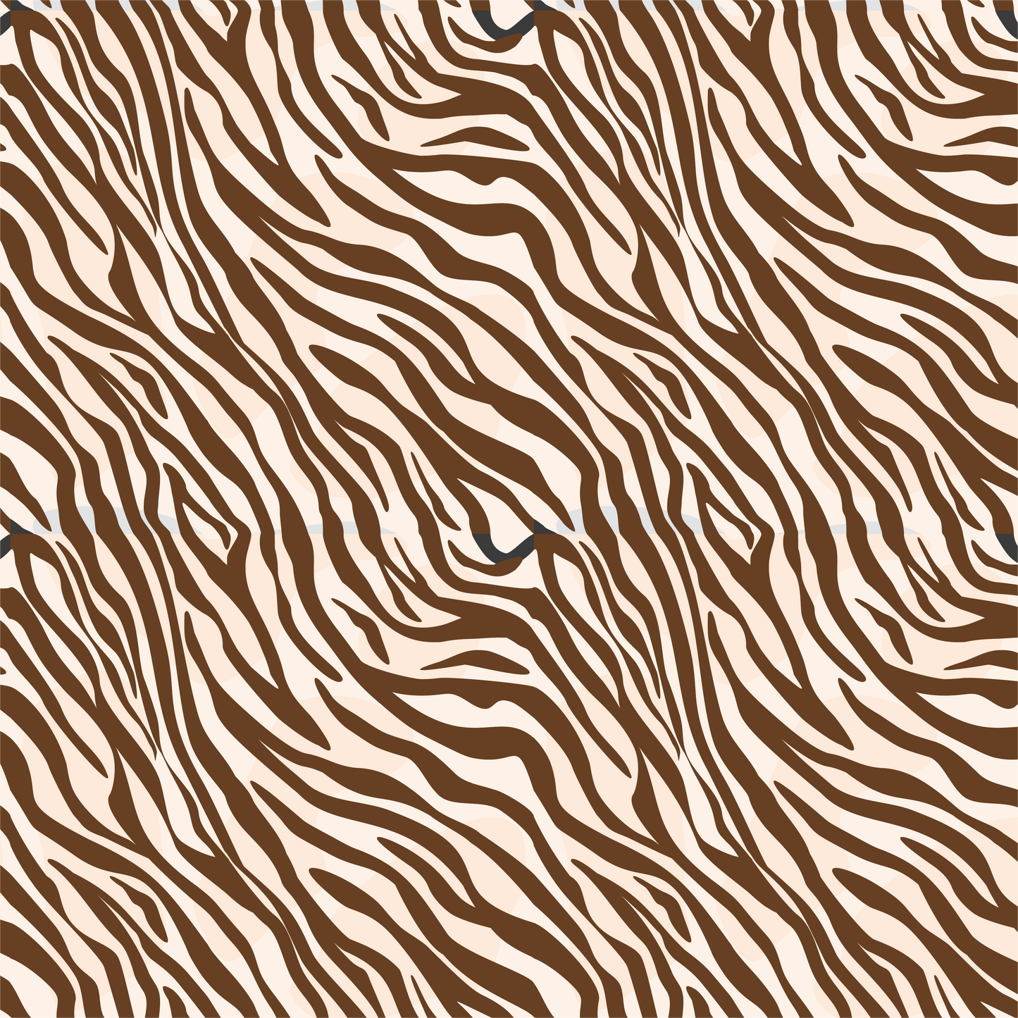 Brown Striped Zebra Pattern