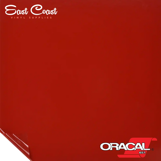 Rouge foncé (030) Oracal 651 Vinyle - BRILLANT 