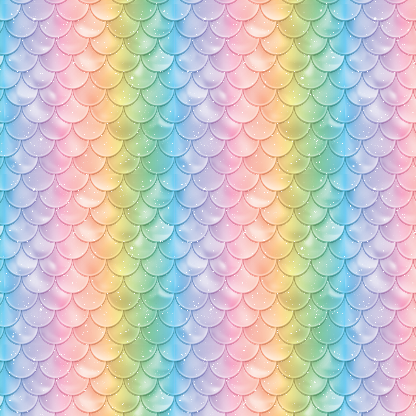 Mermaid Scales Rainbow Pattern -