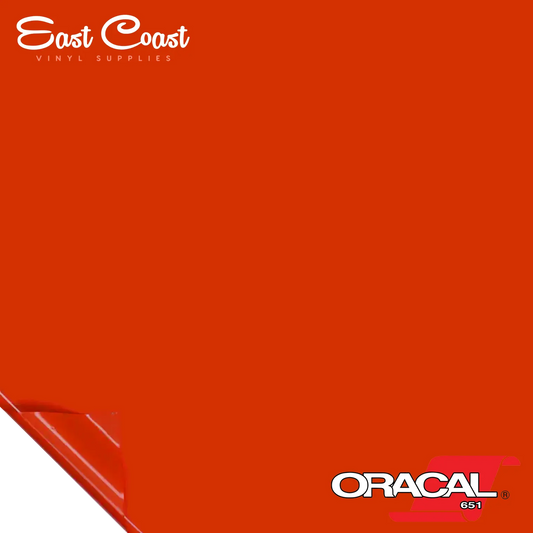Orange Rouge (047) Oracal 651 Vinyle - BRILLANT