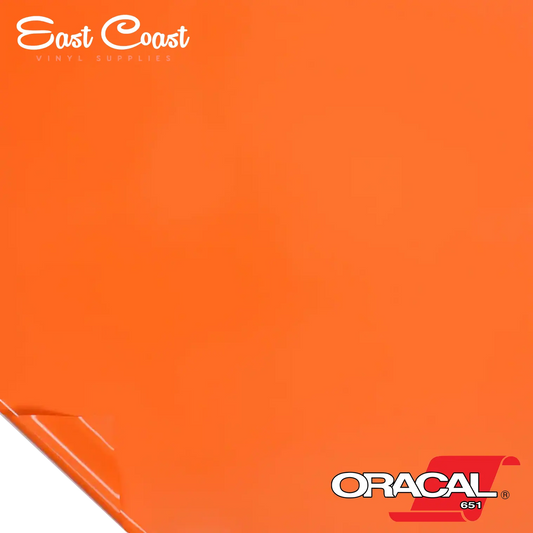 Orange pastel (035) Oracal 651 Vinyle - BRILLANT 