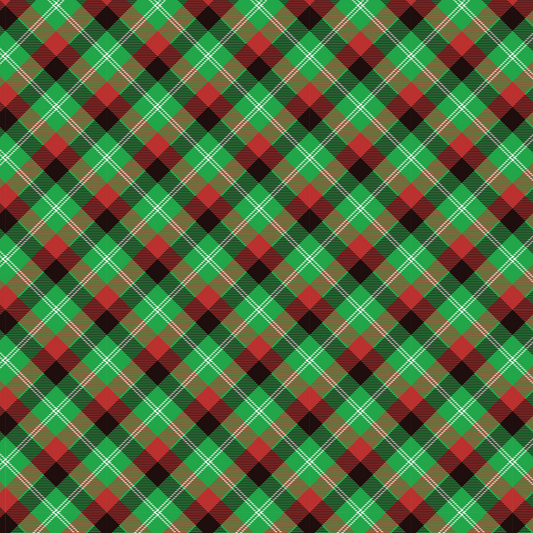 Christmas plaid red and green angled 00009