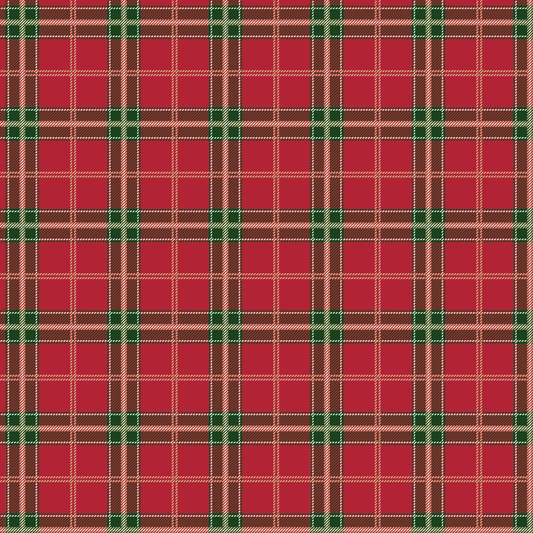 Christmas plaid red and white 00003