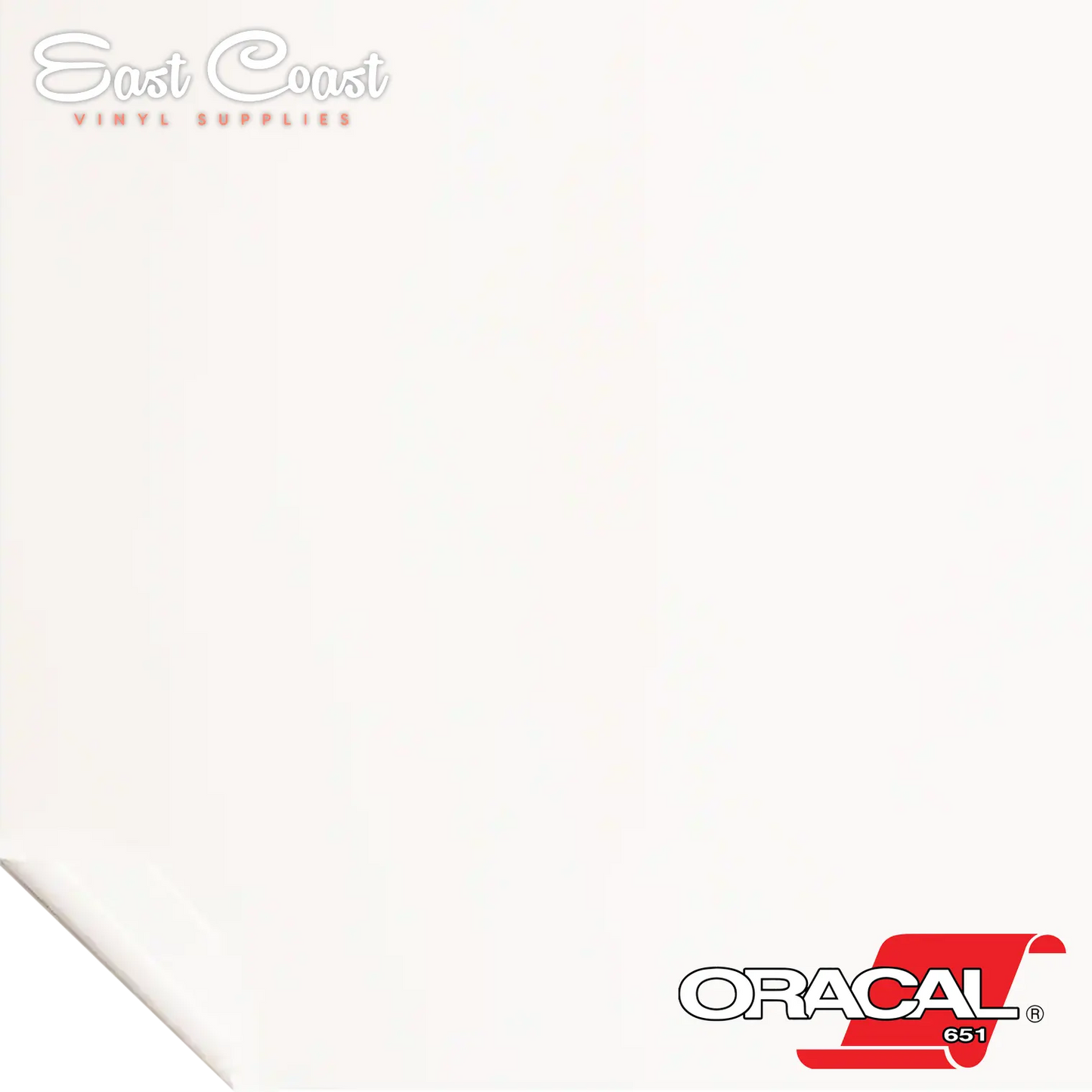Blanc (010) Oracal 651 Vinyle - BRILLANT